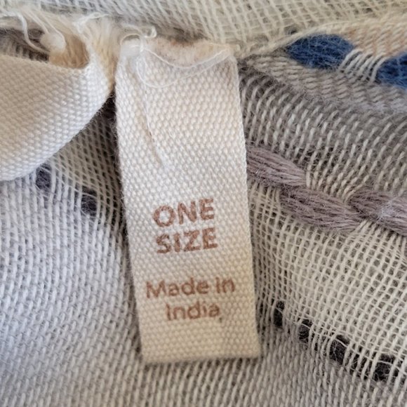 Soft Surroundings Boho Open Front "Cape May Topper" Flawed, but Easily Mendable - Picture 8 of 12